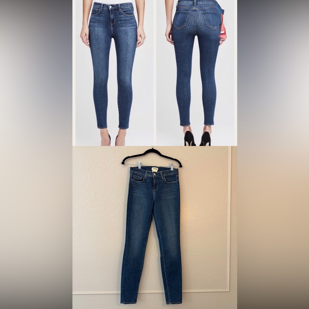 NEW L'AGENCE $250 Dark Blue Brigitte Skinny Jeans Size 26
